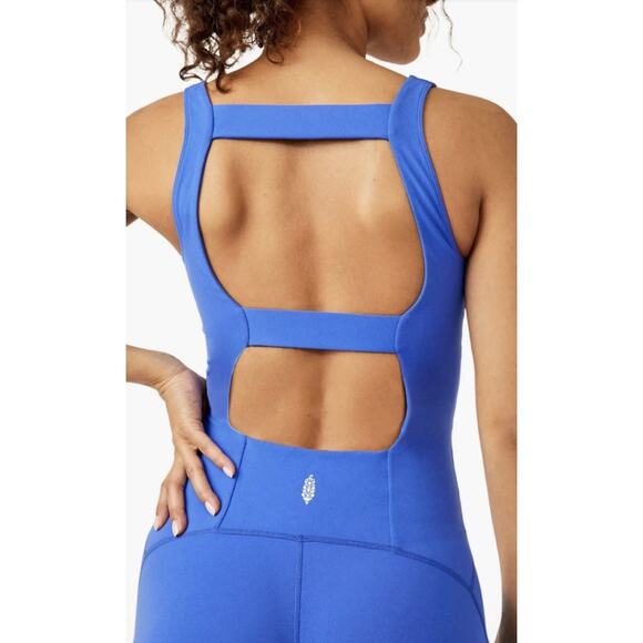 Free People Movement Never Better One-Piece Jumpsuit in Cobalt Blue, Size Large - Picture 4 of 9